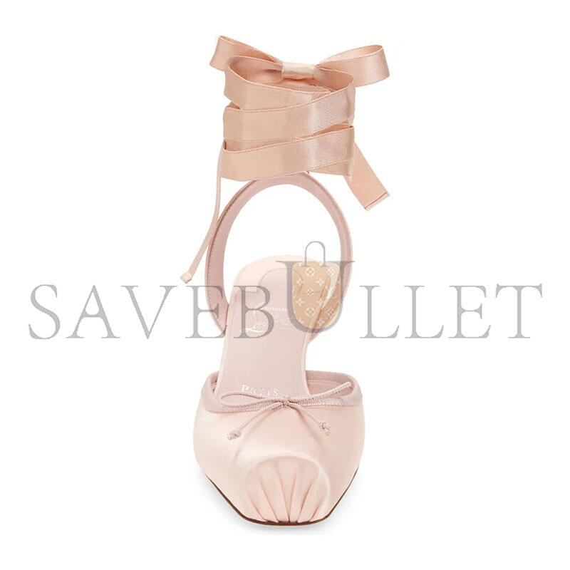 Chr1st1an louboutin cassia lace up pumps in pink